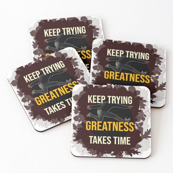 Item preview, Keep Trying, Greatness Takes Time - Motivational Quote Design designed and sold by ArtsyExplorer.