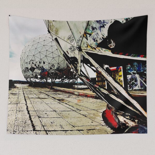 Item preview, Devils Mountain Berlin (Teufelsberg) (processed & oil painting effect) designed and sold by heinrich.