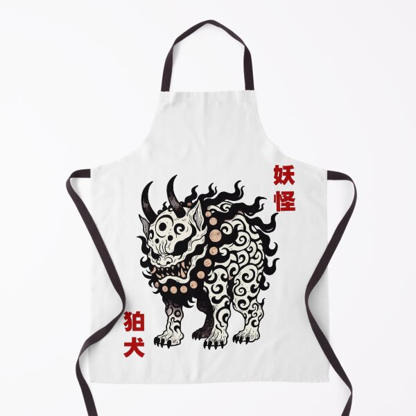 Item preview, Fierce Spectral Yokai Komainu Shadow Guardians designed and sold by Yokai-Infinity.