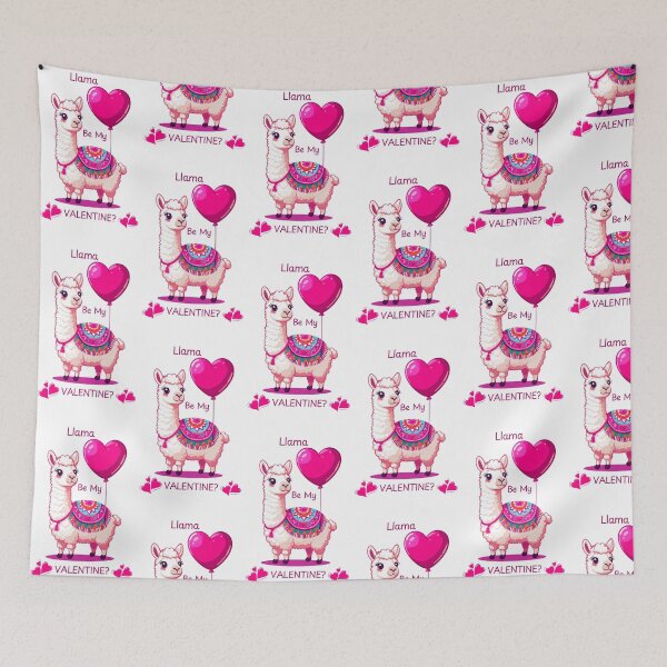 Item preview, Llama Be My Valentine? - Llama Valentine Design designed and sold by -justb-.