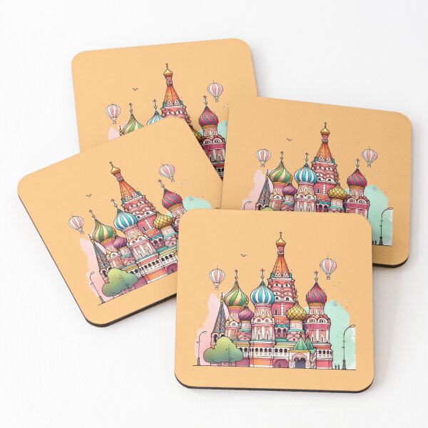 Item preview, Saint Basil's Cathedral in 3D - Cute & Colorful Russian Icon,  designed and sold by PaintMeWorld.