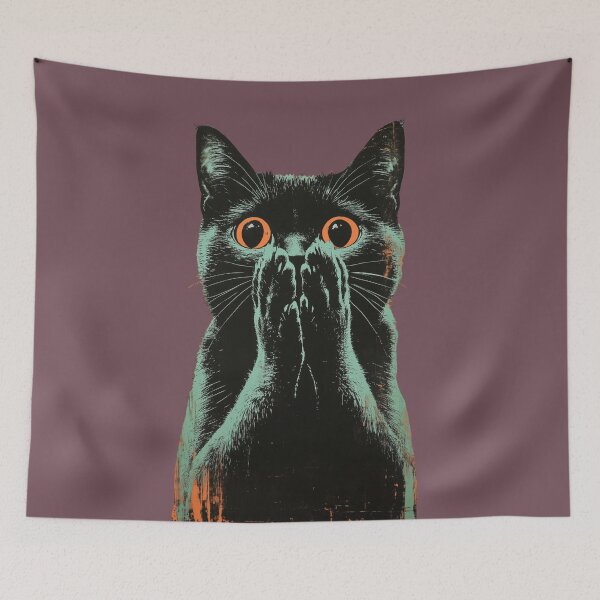 Item preview, OMG CAT RETRO VINTAGE SHAME DISBELIEF FUNNY TSHIRT designed and sold by NikoDeeko.