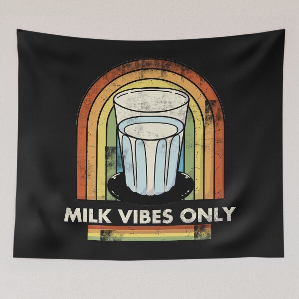 Item preview, Milk Vibes Only Vintage Distressed designed and sold by FlashCraft Design.