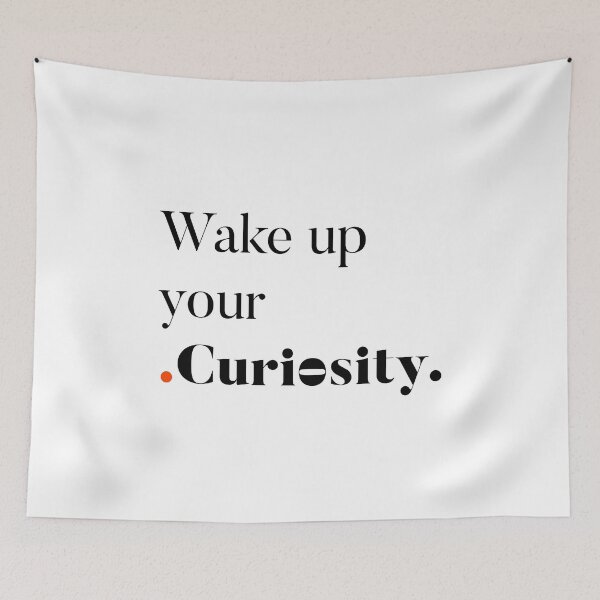 Item preview, Wake Up Your Curiosity – A Bold Call to Explore, Unique designed and sold by villacreativa.