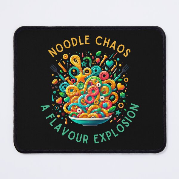 Item preview, Noodle Chaos A Flavour Explosion Funny Pasta Design designed and sold by Maggie Mustard.