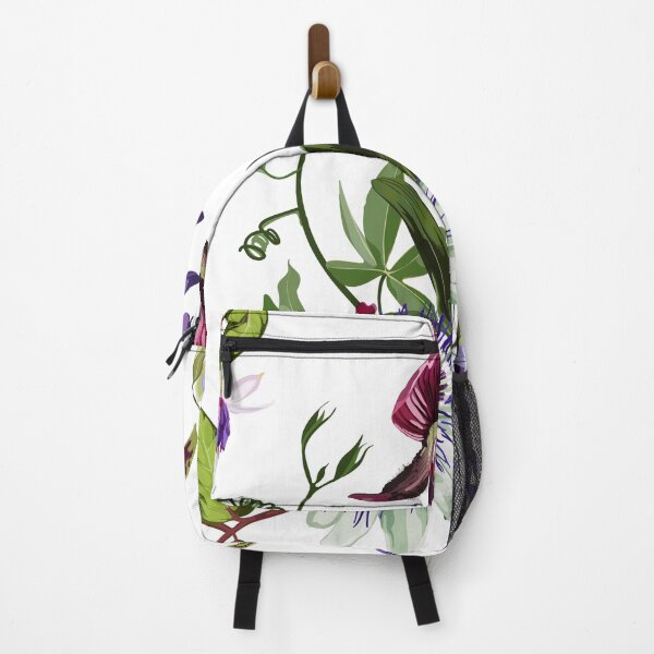 Item preview, Watercolor style exotic violet flowers seamless pattern designed and sold by MatyKotiv.