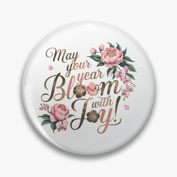 Item preview, may your year bloom with joy designed and sold by theflowergirl14.