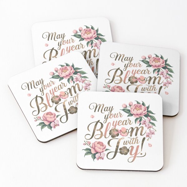 Item preview, may your year bloom with joy designed and sold by theflowergirl14.