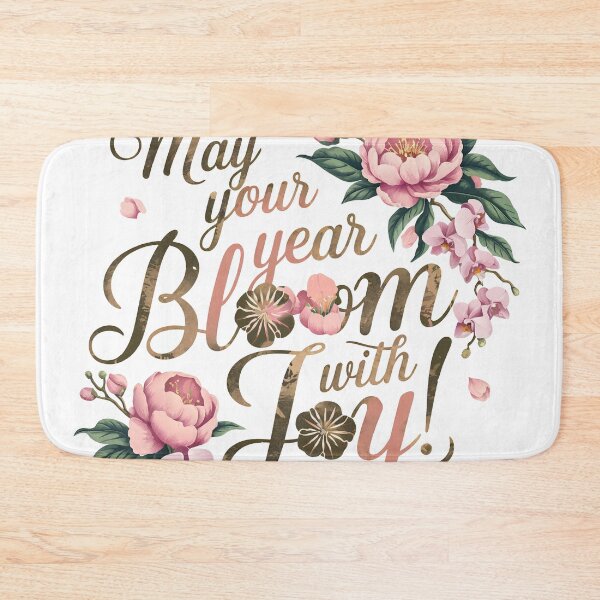 Item preview, may your year bloom with joy designed and sold by theflowergirl14.