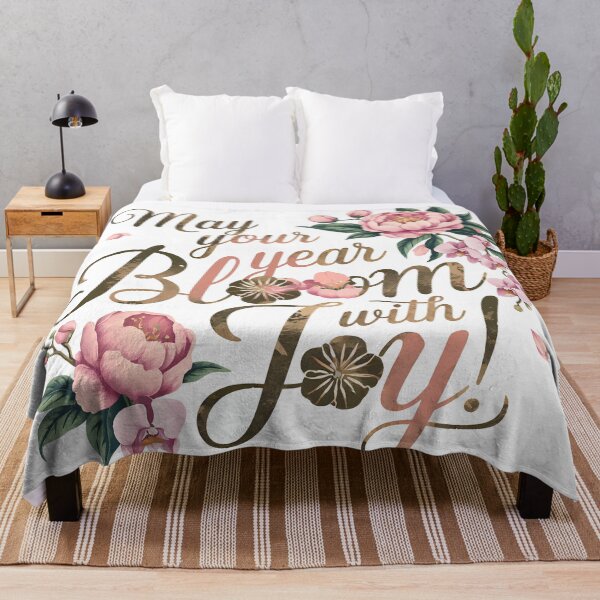 Item preview, may your year bloom with joy designed and sold by theflowergirl14.