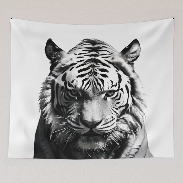 Item preview, silhouette tiger designed and sold by illustroken.