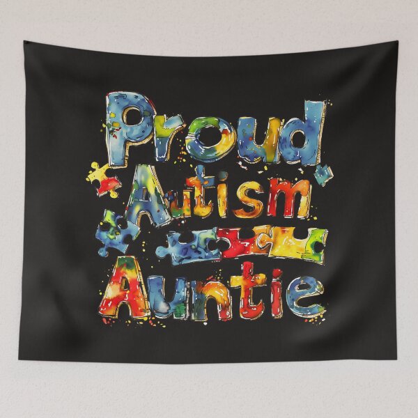 Item preview, Proud Autism Auntie Autism Awareness designed and sold by elynne9.