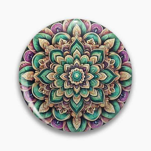 Item preview, A Vibrant Mandala designed and sold by GlassPenny.
