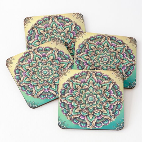 Item preview, A Vibrant Mandala designed and sold by GlassPenny.