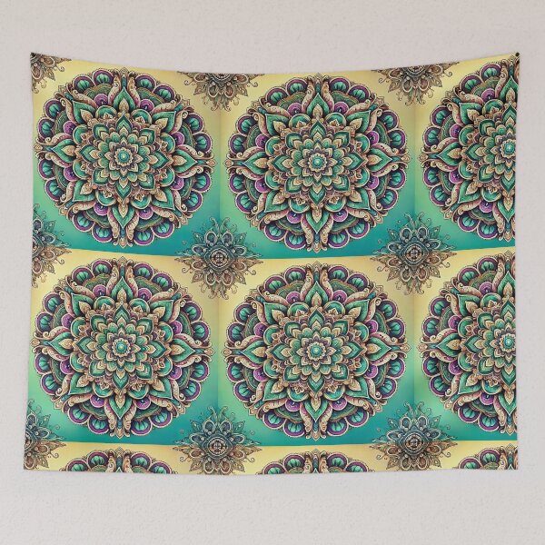 Item preview, A Vibrant Mandala designed and sold by GlassPenny.
