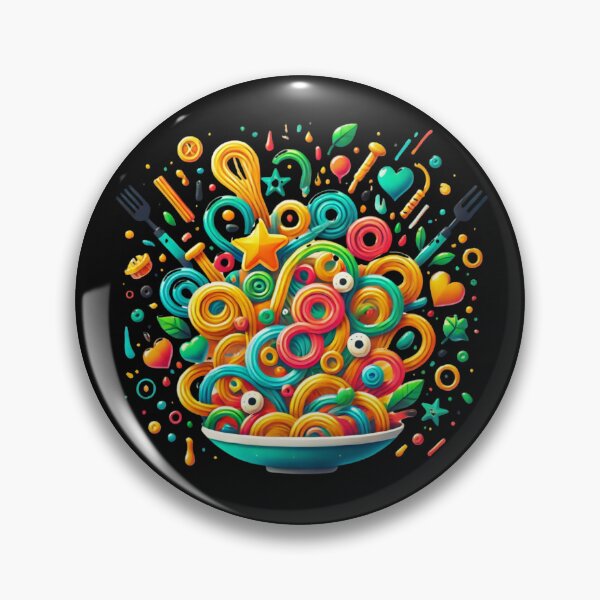 Item preview, Noodle Chaos A Flavour Explosion Funny Pasta Design designed and sold by Maggie Mustard.