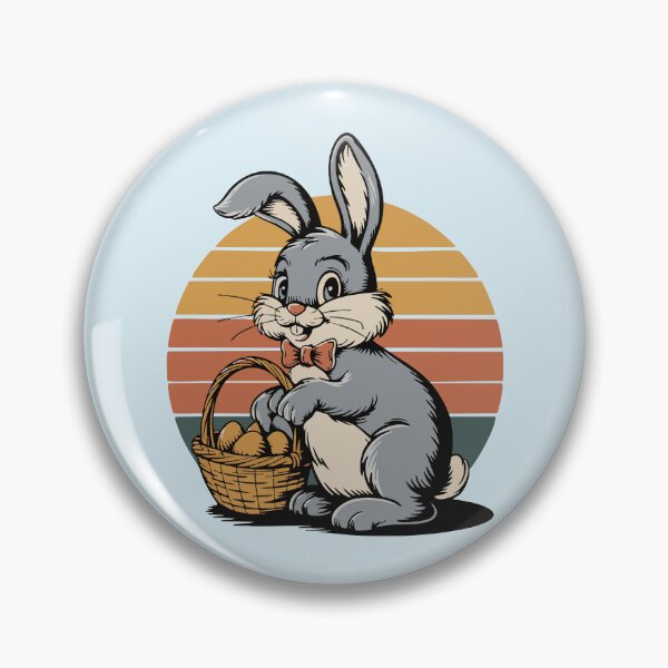 Item preview, Vintage Easter – Retro Bunny and Egg Graphic Tee for Spring designed and sold by designedbyNil.