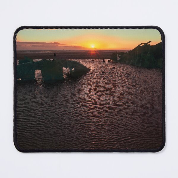 Item preview, Irish Trader Shipwreck in the Sunrise Baltray Beach, Ireland, vertical portrait designed and sold by Marcin W Photography.