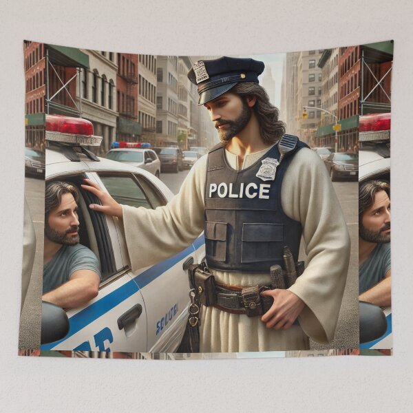 Item preview, Jesus the Cop - The Peaceful Protector designed and sold by Meta2Physical.