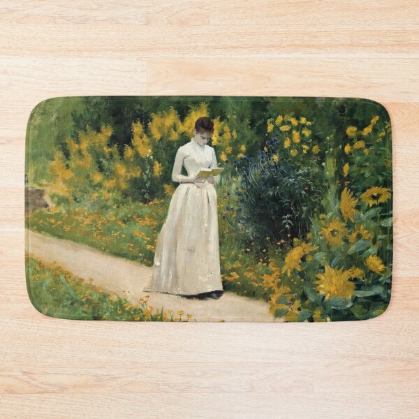 Item preview, Albert Aublet : Reading on the Garden Path (1883) designed and sold by YNTDigitalHouse.