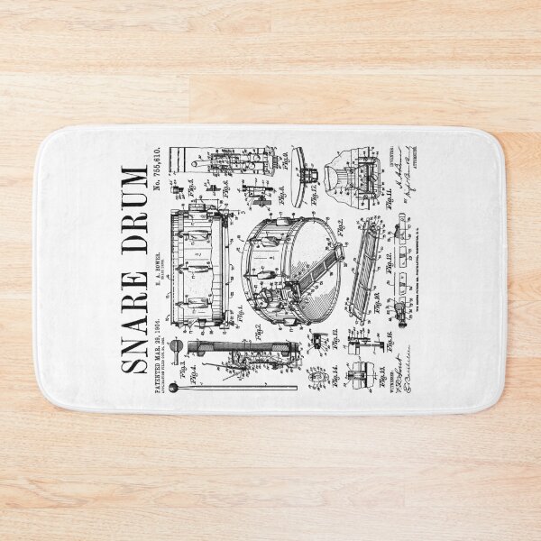 Item preview, Snare Drum Drummer Percussion Vintage Patent Drums Musician designed and sold by GrandeDuc.