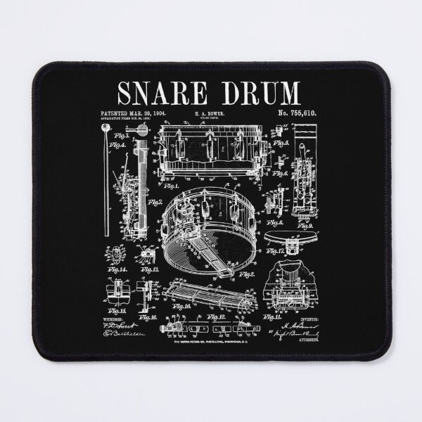 Item preview, Snare Drum Drummer Percussion Vintage Patent Drums Musician designed and sold by GrandeDuc.