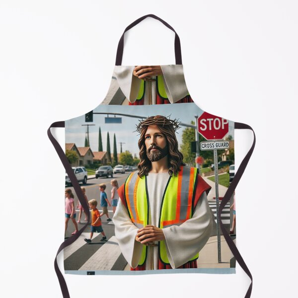 Item preview, Jesus the Crossing Guard: Protecting the Little Ones with Divine Care designed and sold by Meta2Physical.