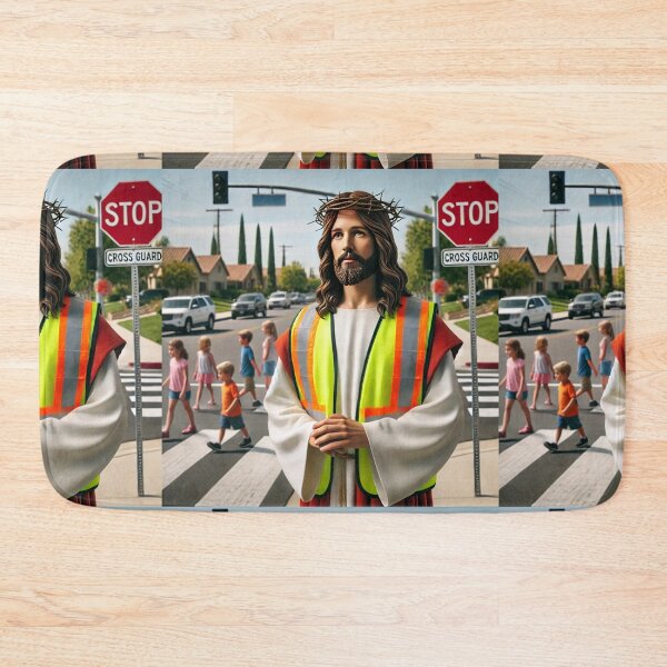 Item preview, Jesus the Crossing Guard: Protecting the Little Ones with Divine Care designed and sold by Meta2Physical.