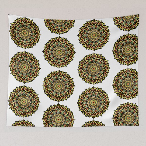 Item preview, Mandela : Dance Of Yellow on white designed and sold by TazhibTreasures.
