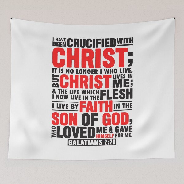Artikelvorschau, Galater 2:20 Ich bin mit Christus gekreuzigt worden entworfen und verkauft von plushism.