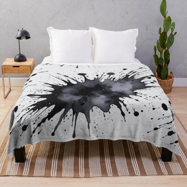 Item preview, Black watercolor splashes background designed and sold by Giuseppe Cammino.