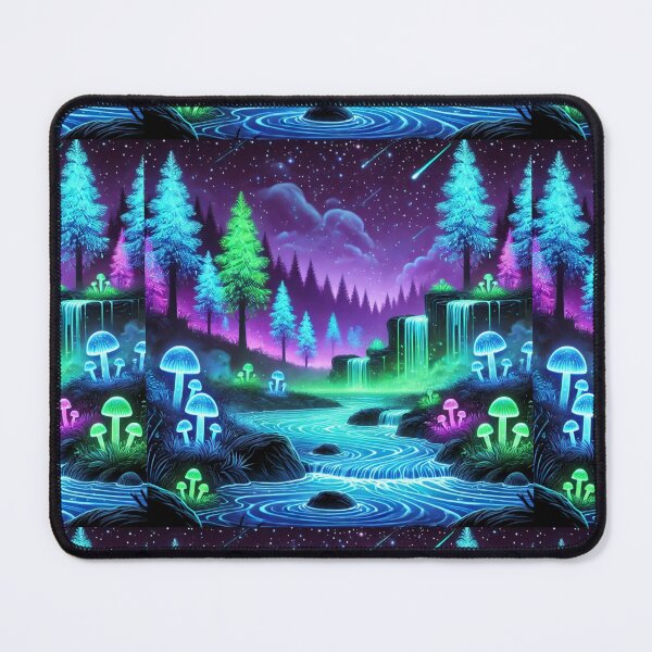 Item preview, Enchanted Forest: A Glowing Journey Through Cosmic Waters designed and sold by Meta2Physical.