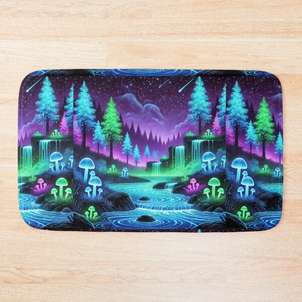 Item preview, Enchanted Forest: A Glowing Journey Through Cosmic Waters designed and sold by Meta2Physical.