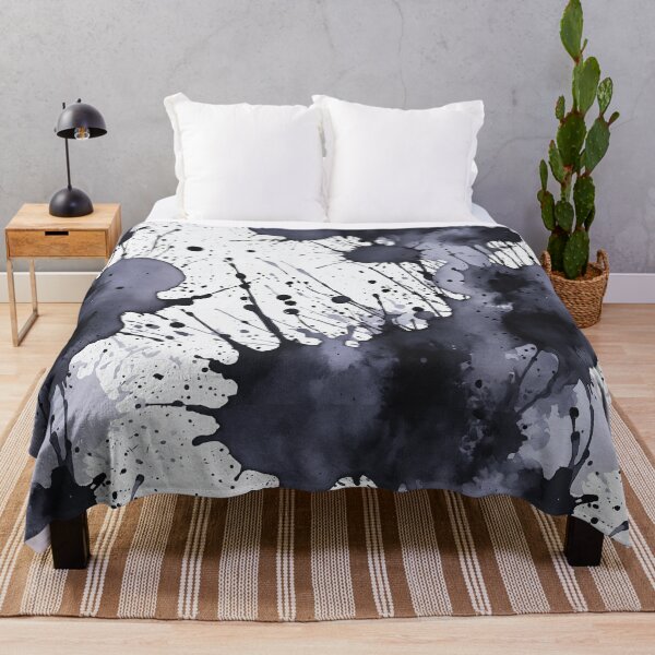 Item preview, Black watercolor splashes background designed and sold by Giuseppe Cammino.
