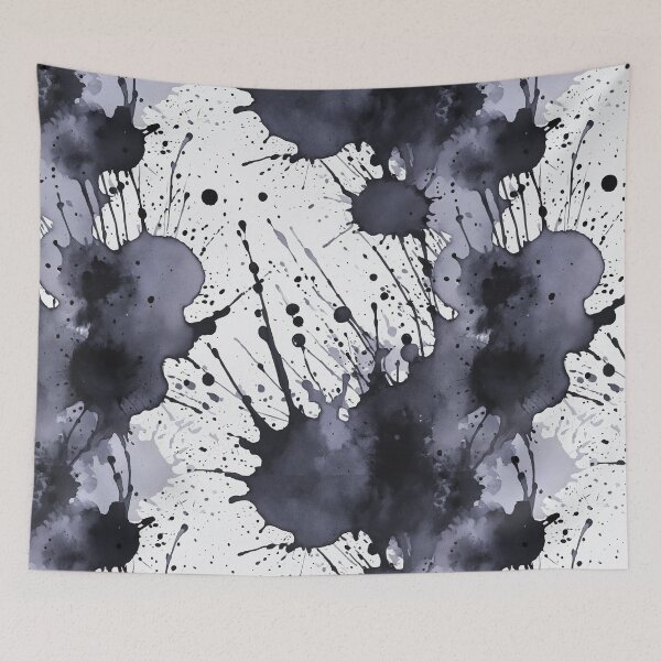 Item preview, Black watercolor splashes background designed and sold by Giuseppe Cammino.