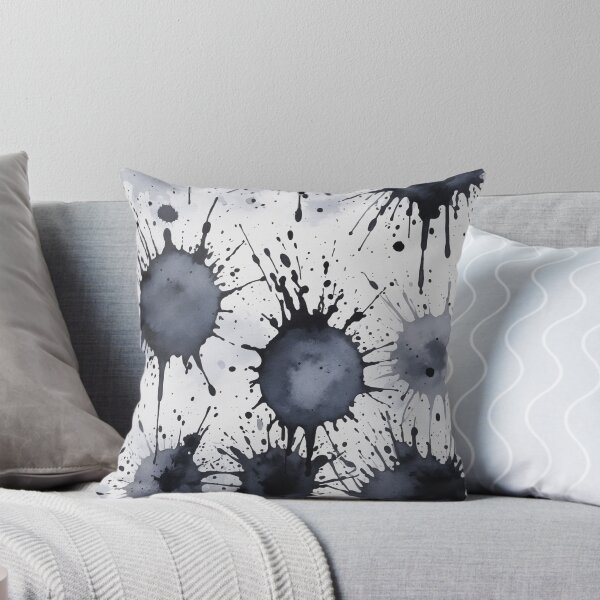 Item preview, Black watercolor splashes background designed and sold by Giuseppe Cammino.