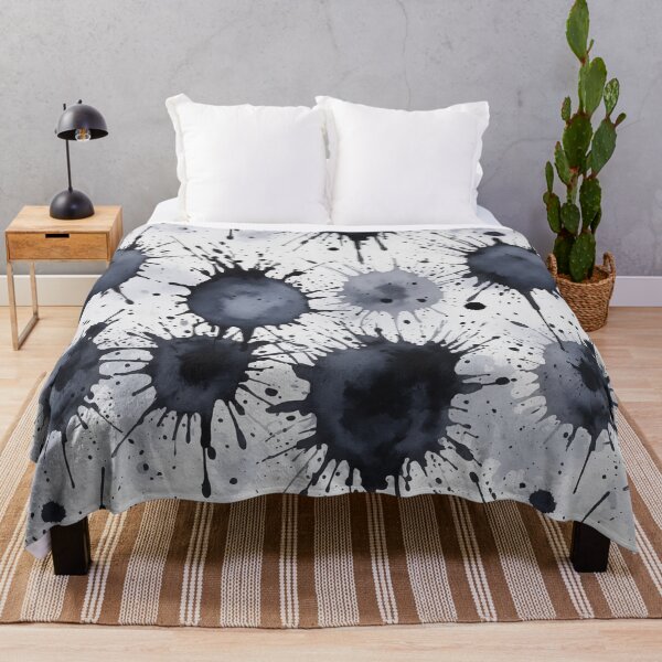 Item preview, Black watercolor splashes background designed and sold by Giuseppe Cammino.