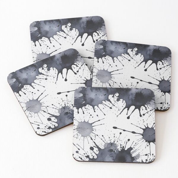 Item preview, Black watercolor splashes background designed and sold by Giuseppe Cammino.