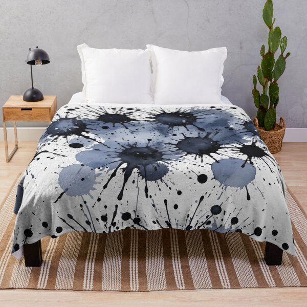 Item preview, Black watercolor splashes background designed and sold by Giuseppe Cammino.