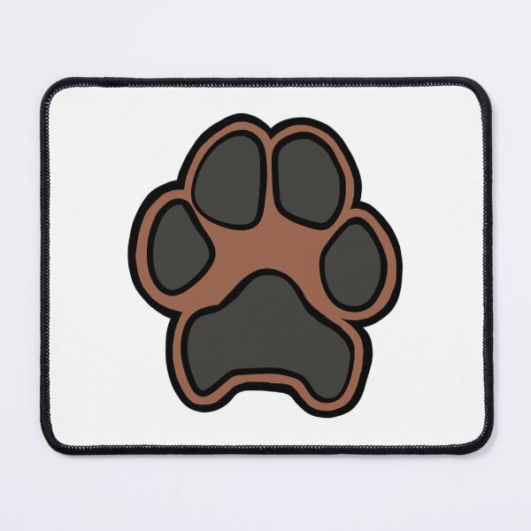 Item preview, Brown and Black Dog Paw designed and sold by smooshpaw.