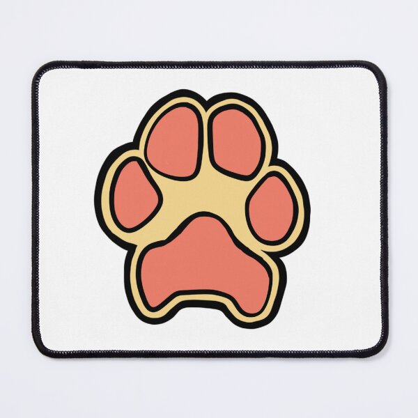Item preview, Golden and Pink Dog Paw designed and sold by smooshpaw.