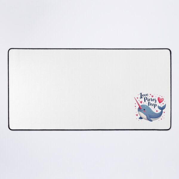 Item preview, cute Valentine Narwhal - Peres Deep designed and sold by Bulwshop.