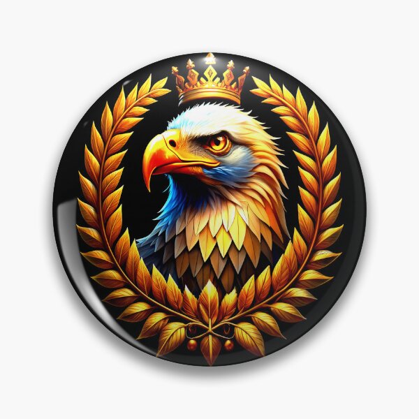 Item preview, Majestic Eagle with Crown and Golden Laurel designed and sold by VikArtStudio.