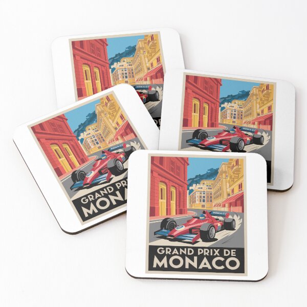 Item preview, Monaco Race Vintage Travel Poster Monaco Grand Prix - Minimal Retro Motorsport Art designed and sold by pod24.