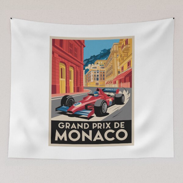 Item preview, Monaco Race Vintage Travel Poster Monaco Grand Prix - Minimal Retro Motorsport Art designed and sold by pod24.