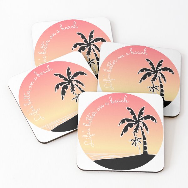 Item preview, Life's better on a beach palm tree designed and sold by sightseer-steph.