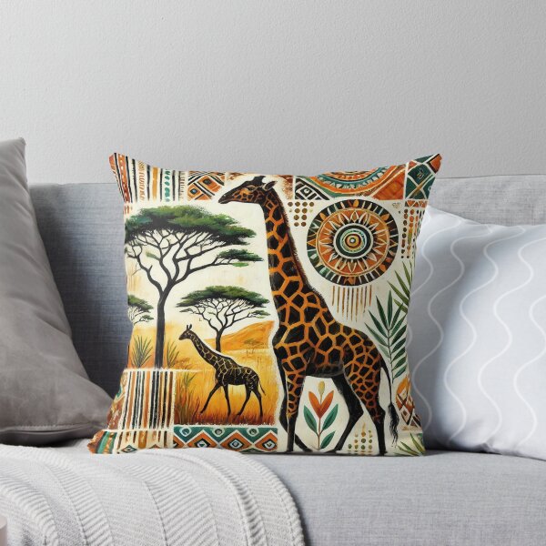 Vibrant Safari Giraffe Design