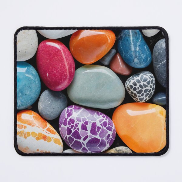 Item preview, A vibrant mix of colorful pebbles and smooth rocks designed and sold by Giuseppe Cammino.