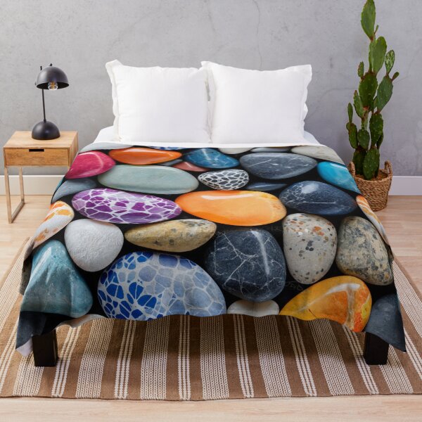 Item preview, A vibrant mix of colorful pebbles and smooth rocks designed and sold by Giuseppe Cammino.
