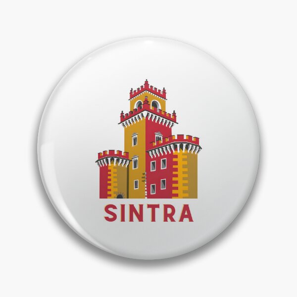 Item preview, Sintra Palace Colorful Landmark Illustration designed and sold by VisualArtsOasis.